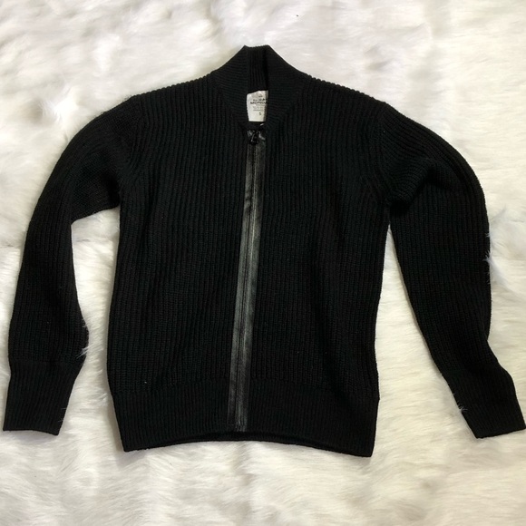 ‼️WEEKEND SALE‼️ Cheap Monday☀️Knit black zip up sweater - Picture 3 of 12